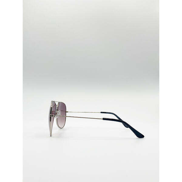 SVNX aviator sunglasses purple gradient metal frame - British brand