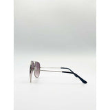 SVNX aviator sunglasses purple gradient metal frame - British brand