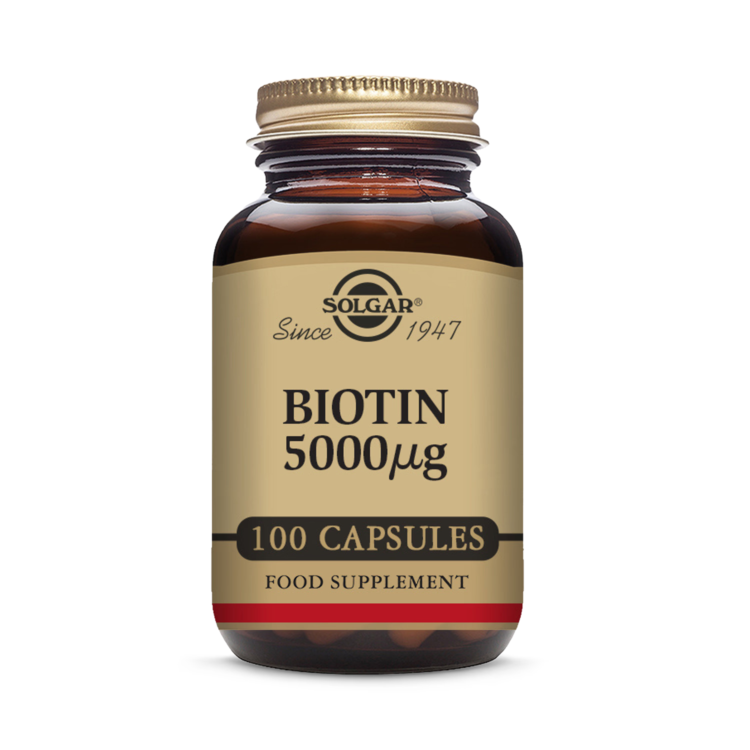 Solgar Biotin 5000g 100 capsules (British brand)