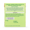Organic Turmeric Ginger Lemon Herbal Tea 15 Tea Bags