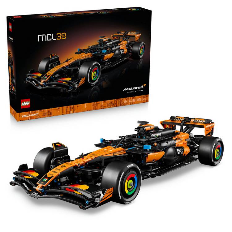 LEGO Technic McLaren MCL39 F1 car model 1:8 scale, imported from the UK