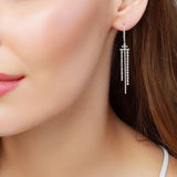 Costco 1.04ctw diamond dangle earrings 18ct white gold (British brand)