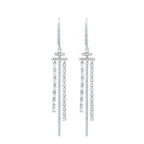 Costco 1.04ctw diamond dangle earrings 18ct white gold (British brand)