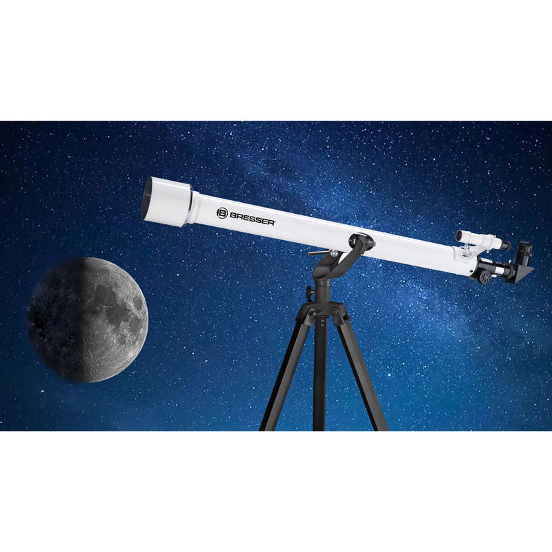 Bresser Classic refractor telescope with tripod and smartphone adapter (British brand)