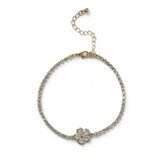 Liars & Lovers tennis bracelet flower charm stainless steel crystal, UK version