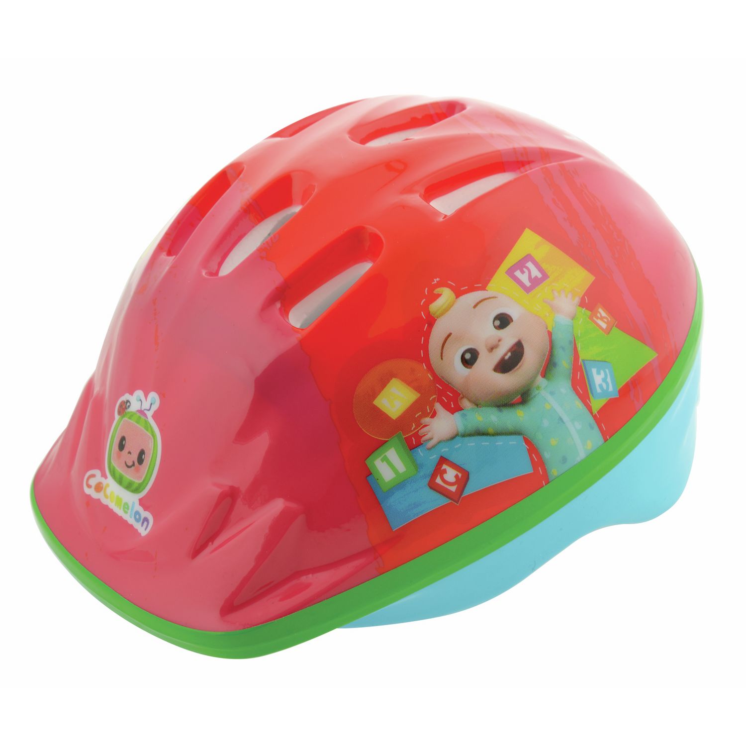 CoComelon multicolour kids bike helmet, imported from the UK