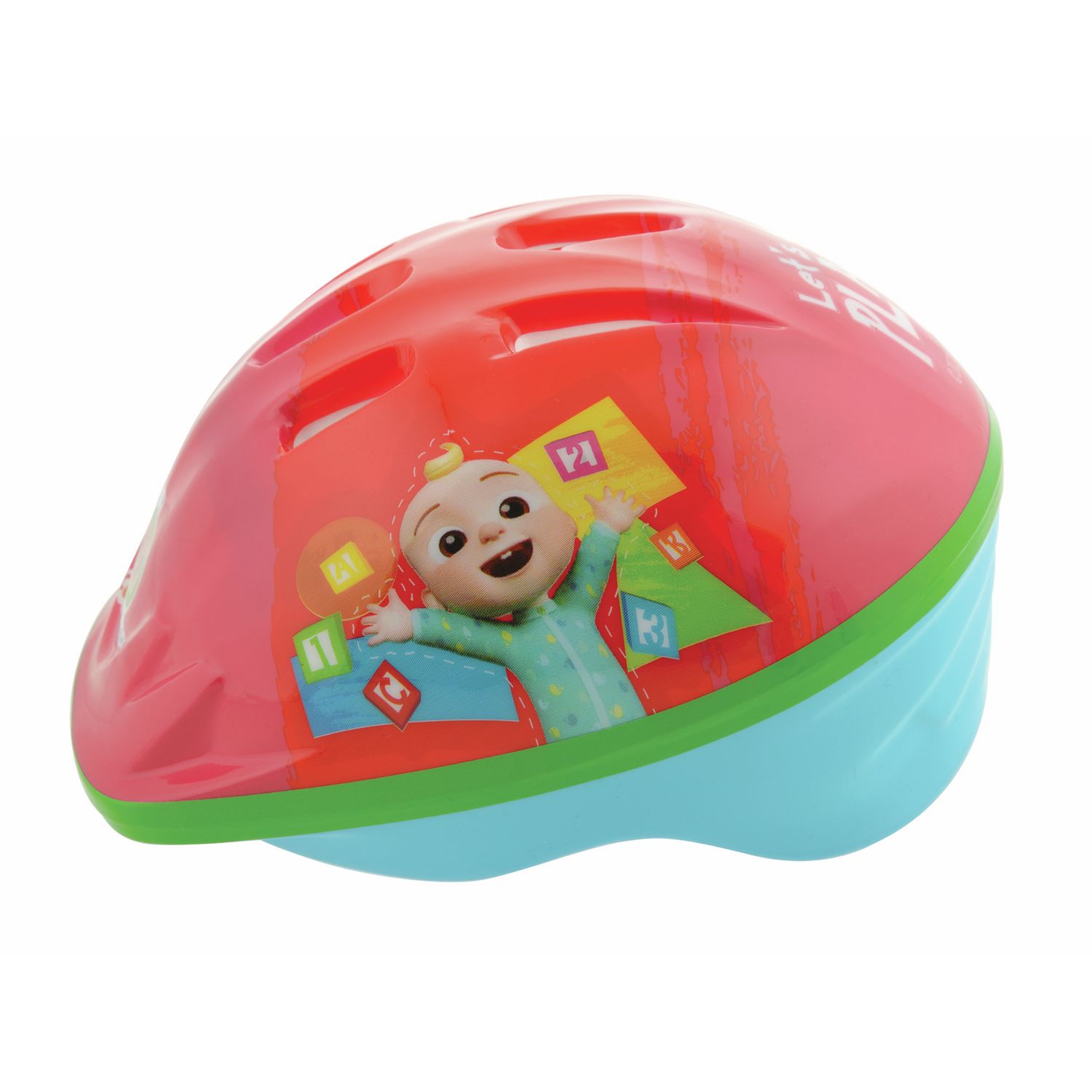 CoComelon multicolour kids bike helmet, imported from the UK