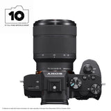 Sony a7 III mirrorless camera with 28-70mm lens, imported from the UK