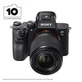 Sony a7 III mirrorless camera with 28-70mm lens, imported from the UK