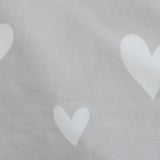 Argos Home hearts grey white bedding set single - British product