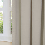 Furn Soft Chenille Blackout Eyelet Curtains - Natural - 229x183cm