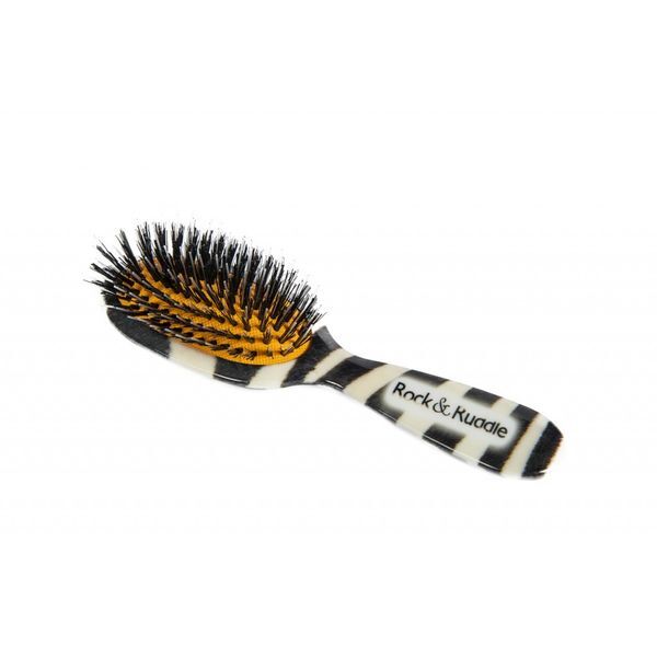 Rock & Ruddle Zebra Print Large Mix Bristle Hairbrush