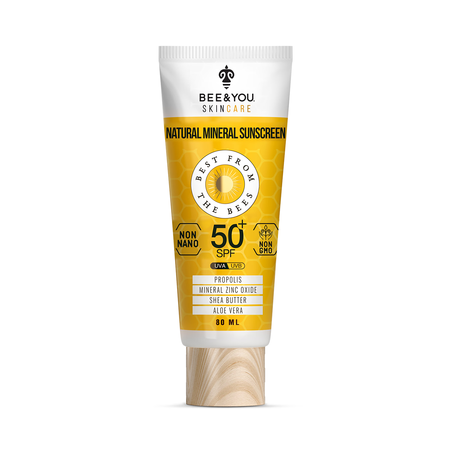 Bee&You mineral sunscreen cream for face and body 80ml (British brand)