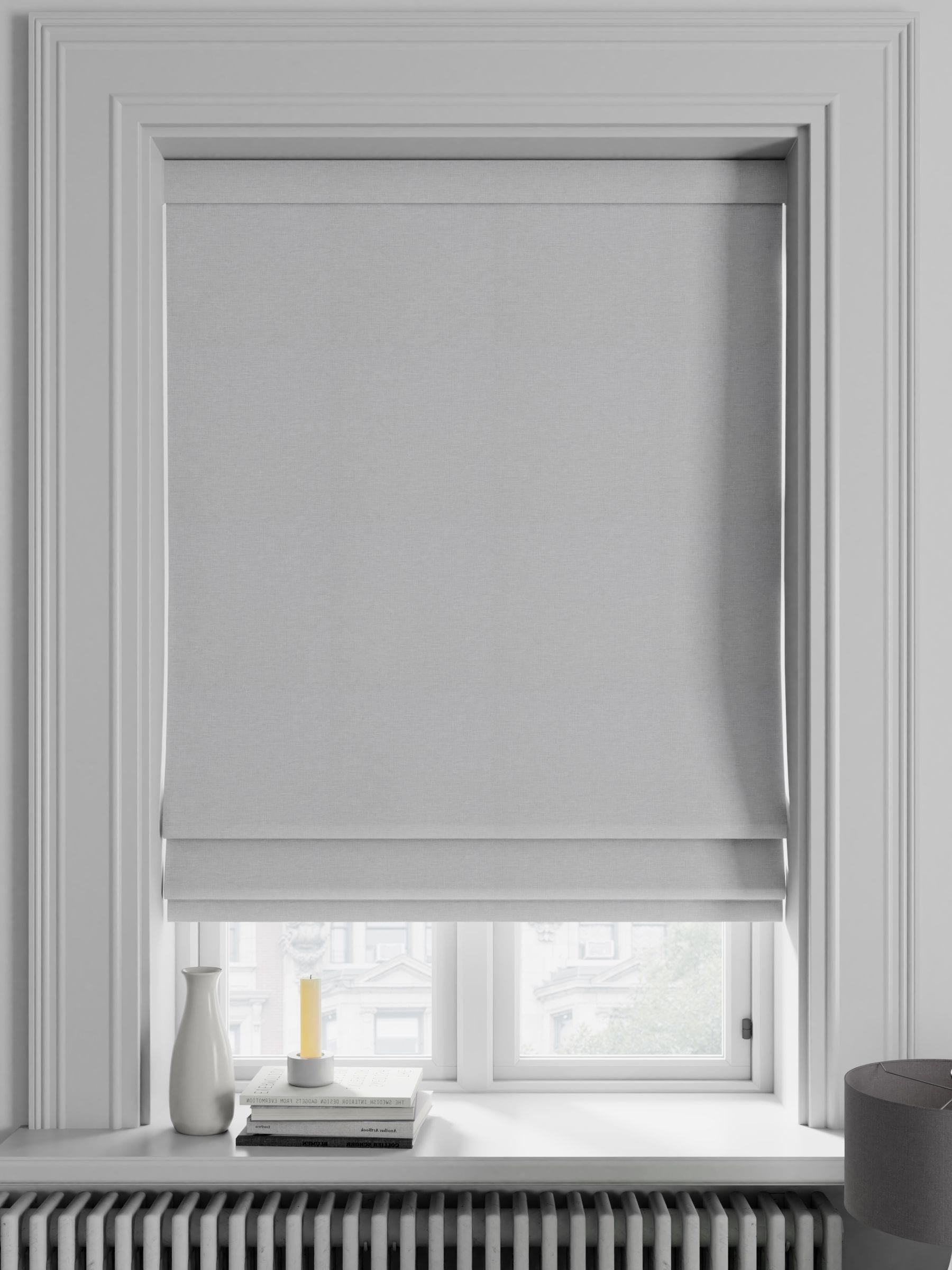 Silver Soho made to measure Roman blind (British brand)