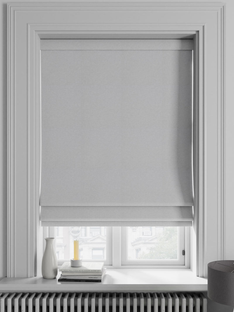 Silver Soho made to measure Roman blind (British brand)