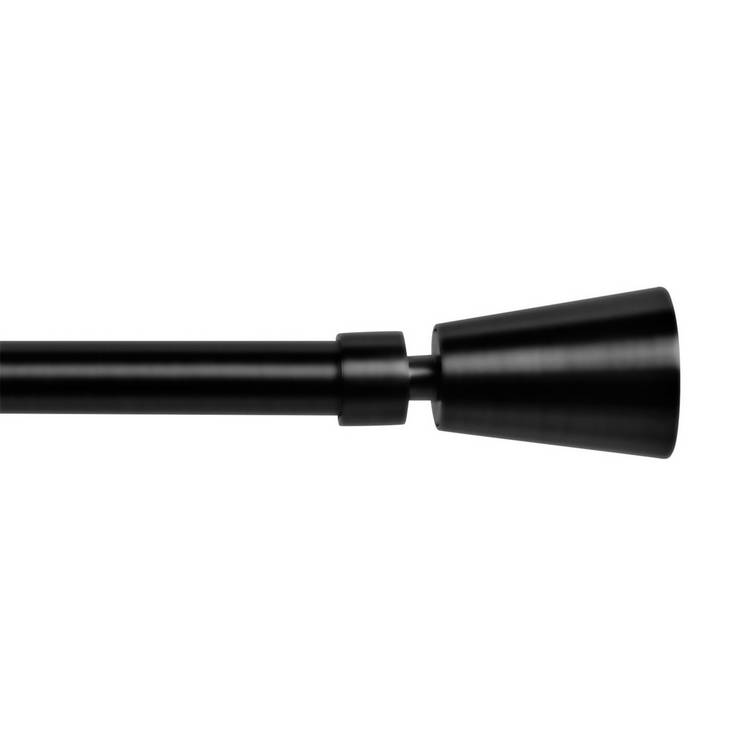Argos Home metal curtain pole matte black extendable 165-300cm, imported from the UK