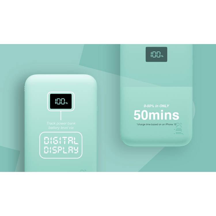 Juice power bank teal 10000mAh, UK version