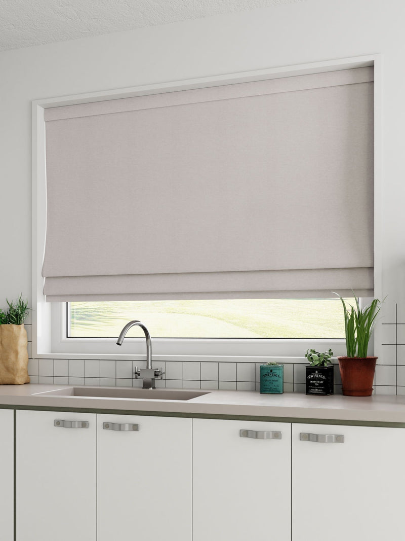 Soho roman blind mauve purple made to measure (British brand)