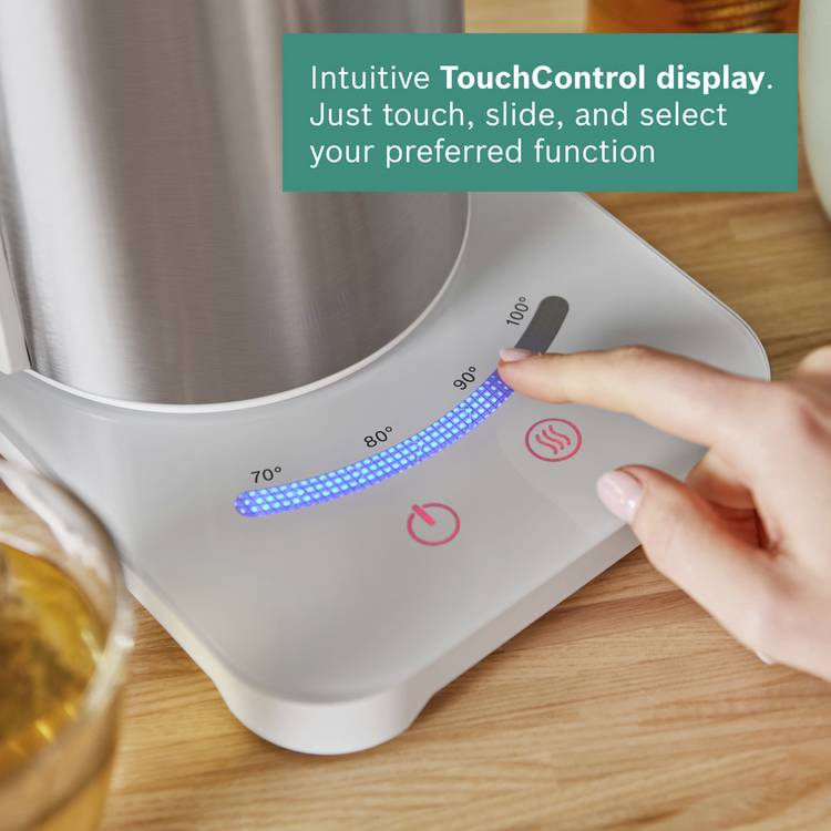 Bosch Sky variable temperature kettle white 1.7L - British product