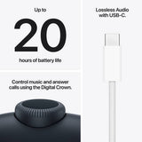 Apple AirPods Max 2 over-ear wireless headphones Midnight, imported from the UK