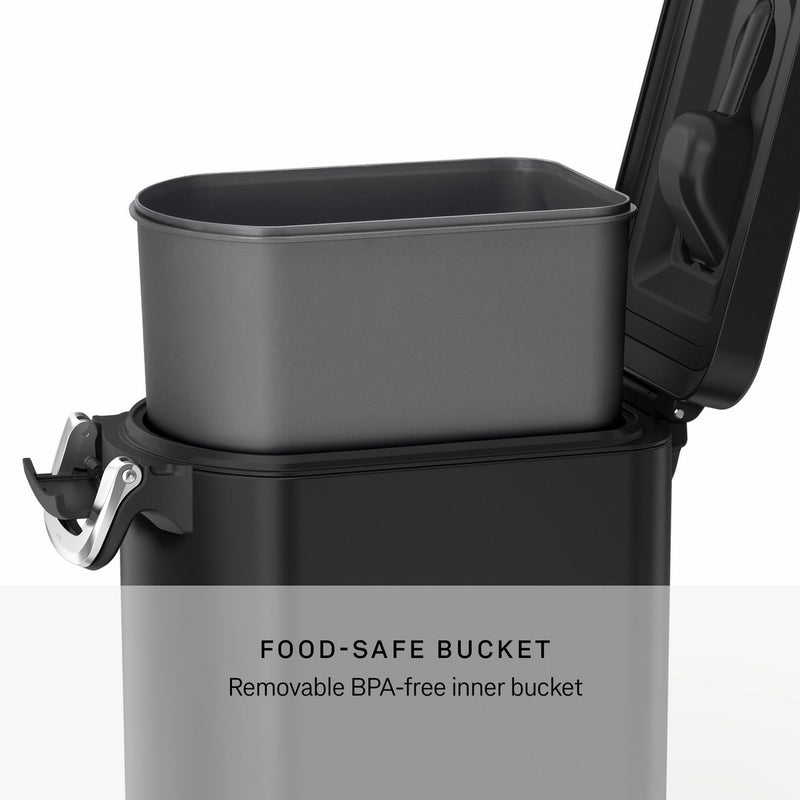Simplehuman Pet Food Bin Black 25L, imported from the UK