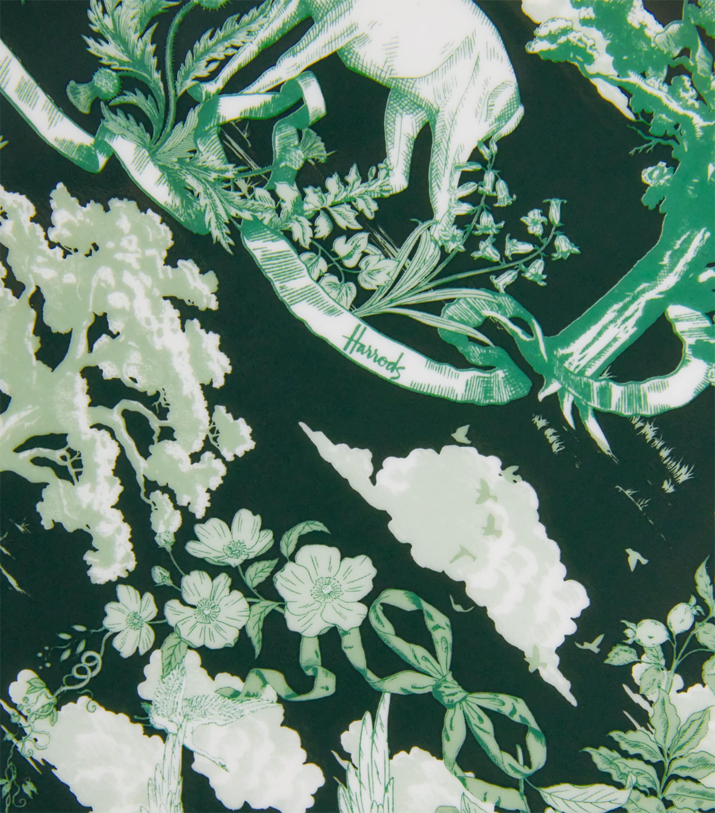 Harrods bone china Toile trinket tray 25cm x 15cm, UK version