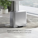 Simplehuman mini recycler pedal bin stainless steel 15 litre, imported from the UK