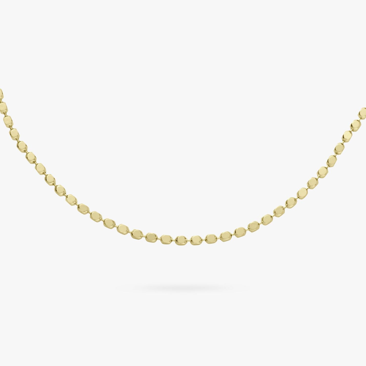 Revere gold plated diamond cut beaded bracelet 20cm, imported from the UK
