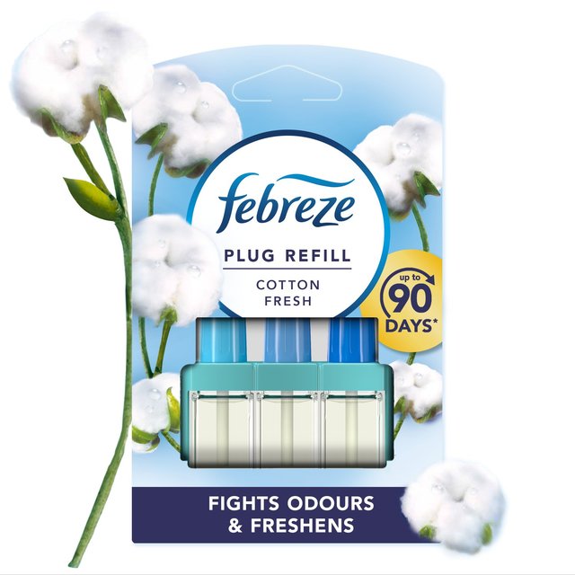 Febreze 3Volution Air Freshener Plug In Refill Cotton Fresh   20ml GOODS M&S   