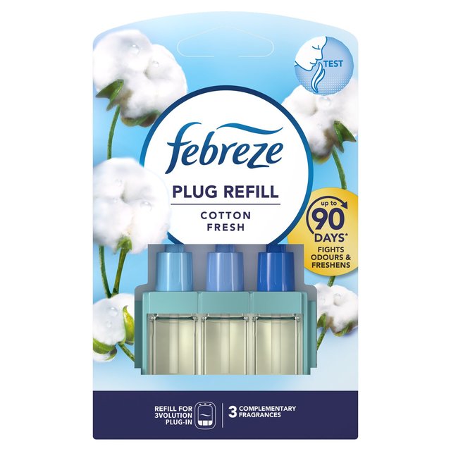 Febreze 3Volution Air Freshener Plug In Refill Cotton Fresh   20ml GOODS M&S   