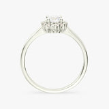 Revere large sterling silver cubic zirconia cluster ring (British brand)