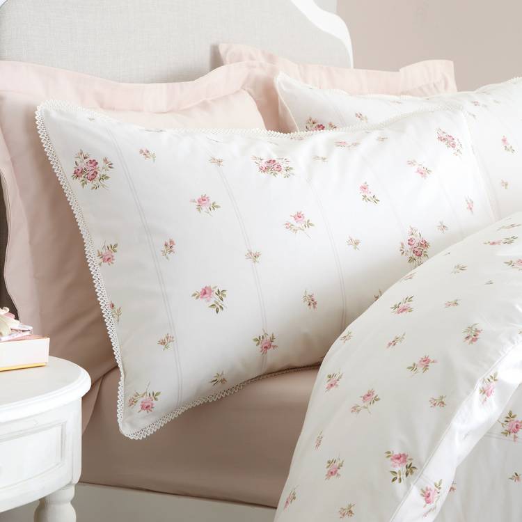 Bianca Cotton bedding set vintage rosebud double, UK version
