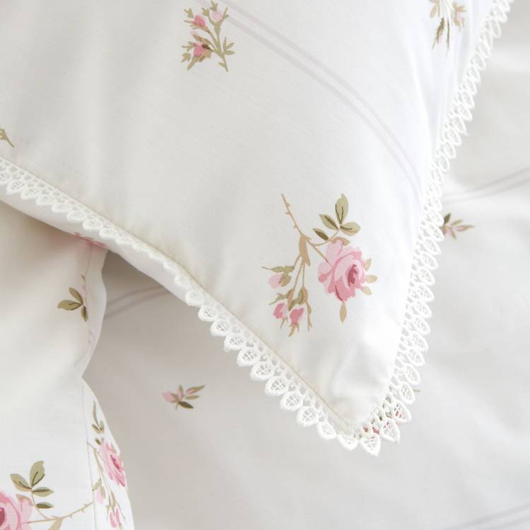 Bianca Cotton bedding set vintage rosebud double, UK version