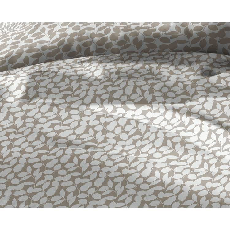 Argos Home floral leaf natural bedding set single, UK version