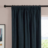 Furn soft chenille blackout curtains navy 117x137cm, imported from the UK