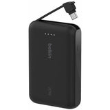 Belkin 20W 10000mAh power bank black built-in USB-C cable (British brand)