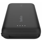 Belkin 20W 10000mAh power bank black built-in USB-C cable (British brand)