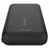 Belkin 20W 10000mAh power bank black built-in USB-C cable (British brand)