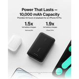 Belkin 20W 10000mAh power bank black built-in USB-C cable (British brand)