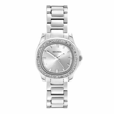 Argos Sekonda Octaire Silver Dial Stainless Steel Bracelet Watch- Buy online at McGrocer