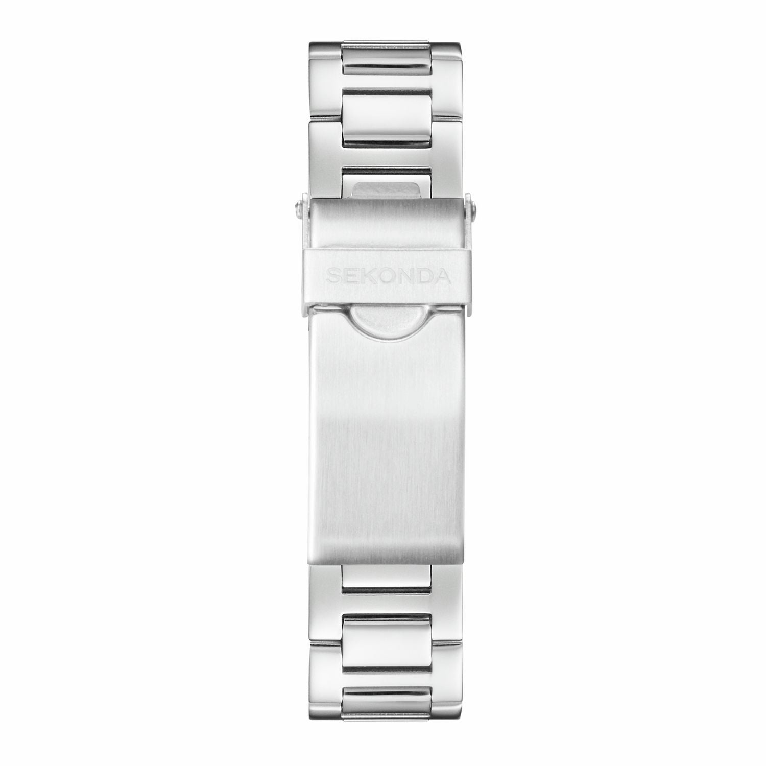 Sekonda Octaire silver dial stainless steel bracelet watch, UK version