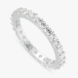 Revere sterling silver eternity band ring large (British brand)