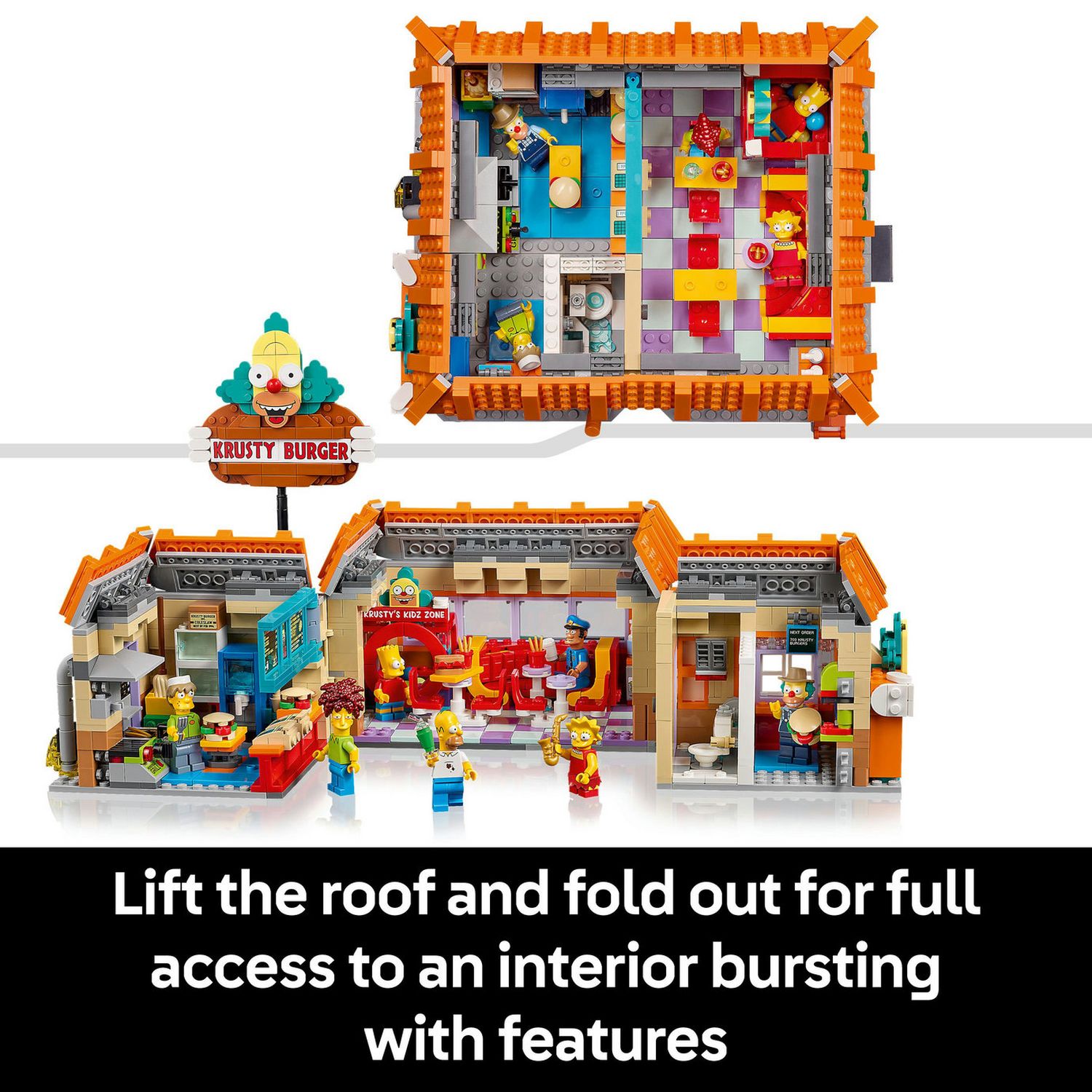 LEGO Icons The Simpsons Krusty Burger building set 10352 - British product
