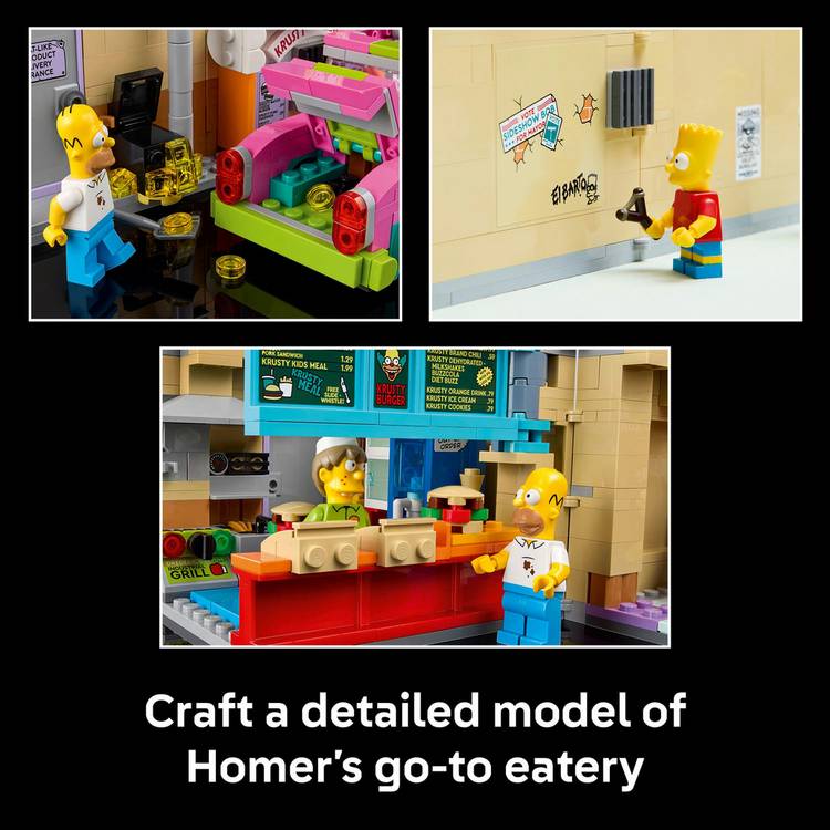 LEGO Icons The Simpsons Krusty Burger building set 10352 - British product
