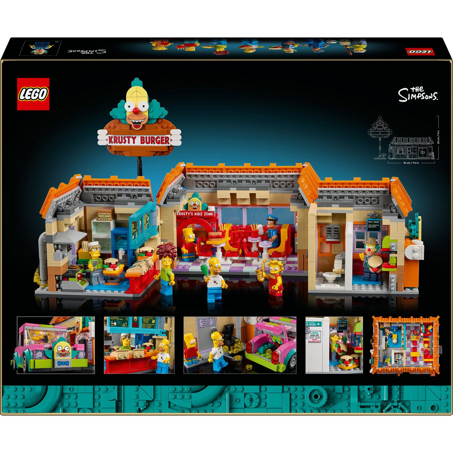 LEGO Icons The Simpsons Krusty Burger building set 10352 - British product