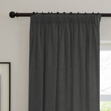 Furn soft chenille blackout curtains charcoal 117x137cm, imported from the UK