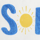 Argos Home Soleil textured cushion sky blue 30x60cm, UK version