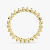 Revere Gold Plated Sterling Silver Baguette Ring - Small