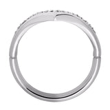 Revere 9ct white gold diamond wedding ring 0.10ct (British brand)