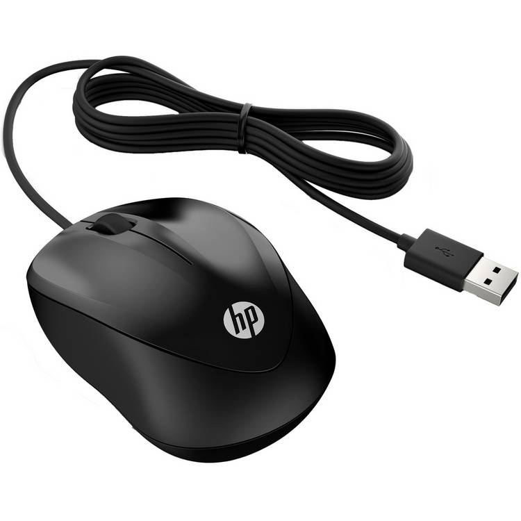 HP wired mouse black (British brand)